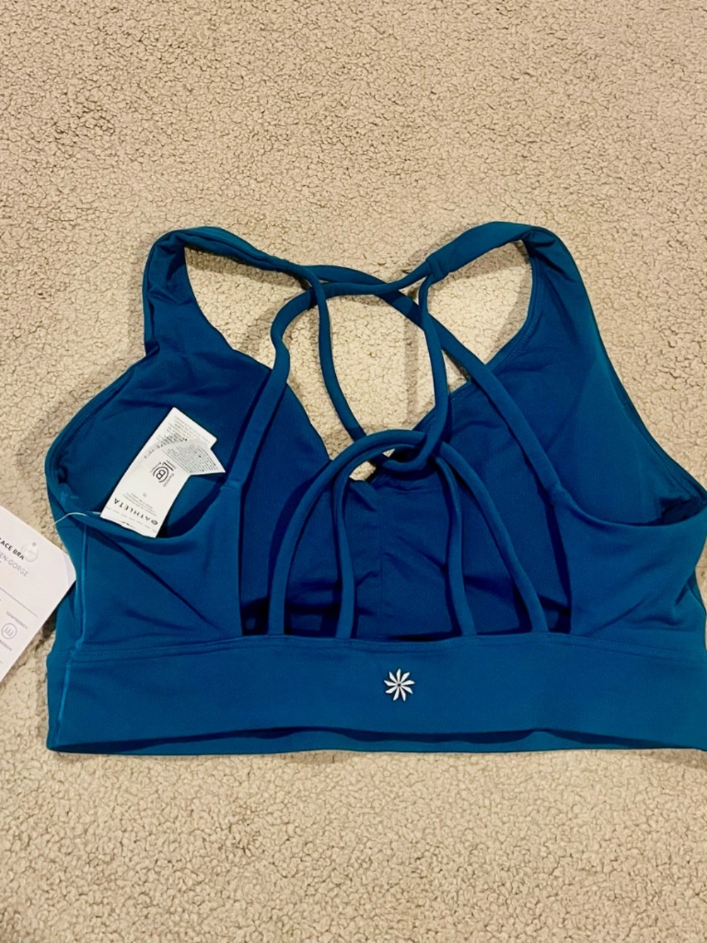 Athleta Solace Bra D-DD Medium Costal Teal NWT - Picture 6 of 9
